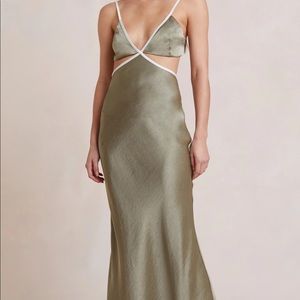 Bec and Bridge Sage silk dress